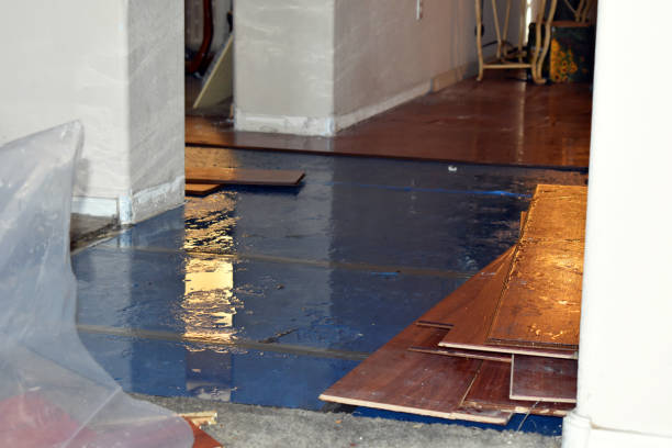 Professional Burst Pipe Cleanup technician working in Porter, OK